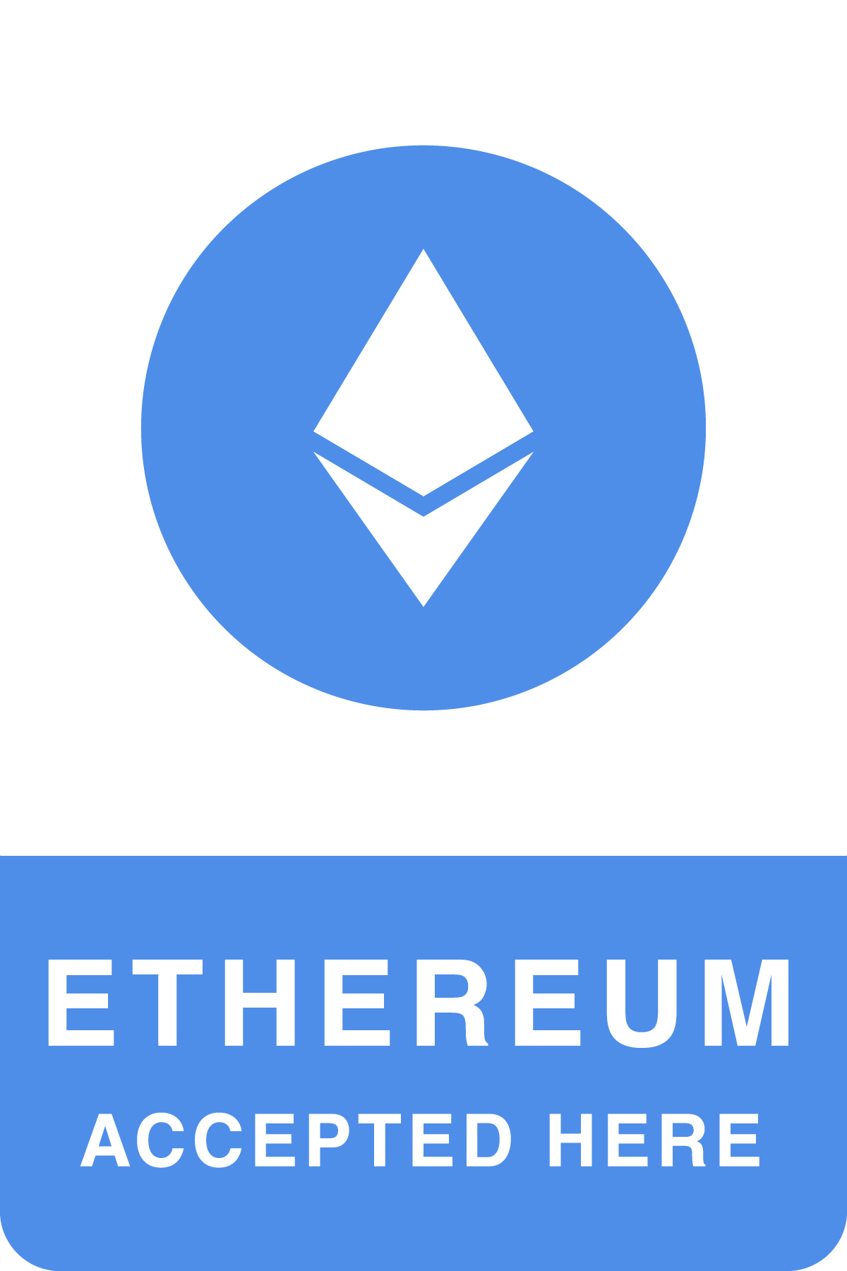 We accept Ethereum